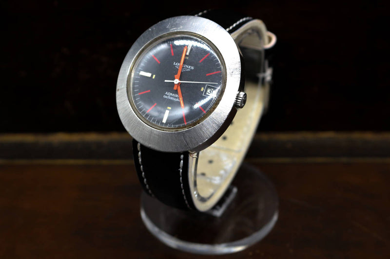 Longines Admiral Automatic Mens Watch Swiss Made Stainless Steel Luxury