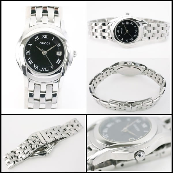 Gucci G-class 5500l Ya055503 Womens Watch Black Dial Quartz Battery Replaced