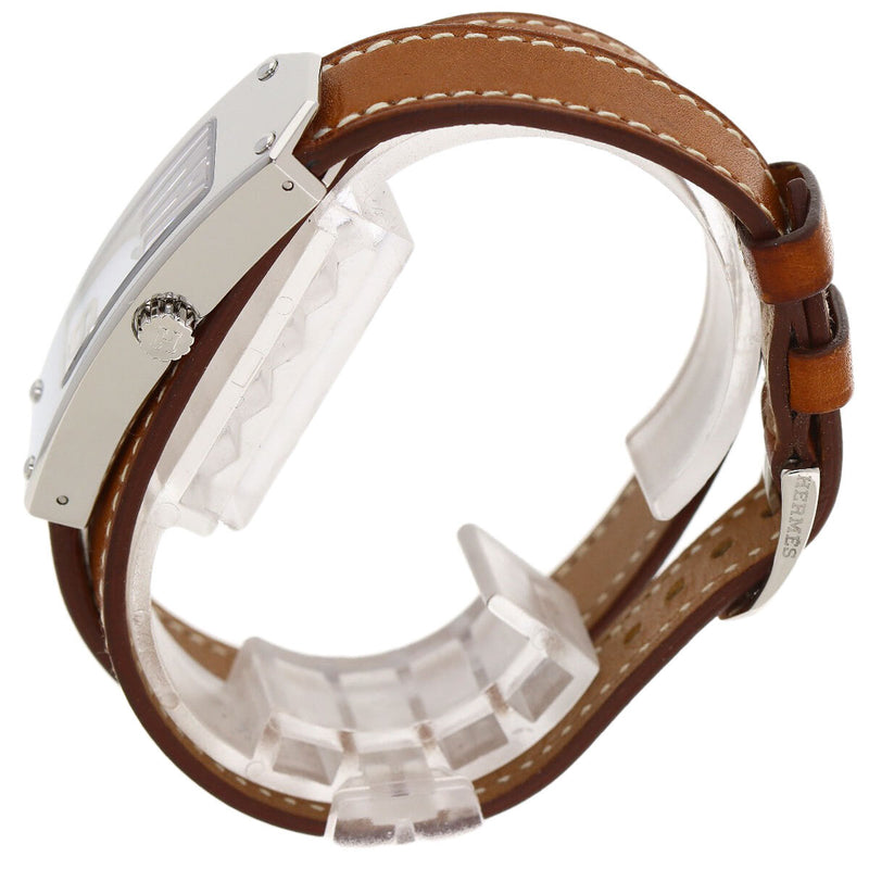 Hermes Kelly 2 Double Tour Kt1.210 Ladies Watch Stainless Steel Leather Strap