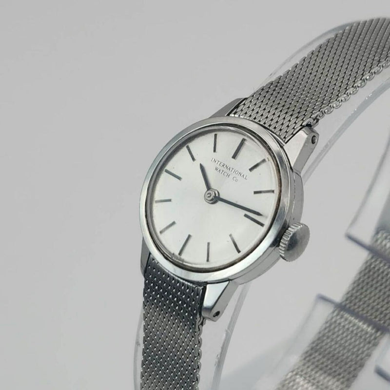 Iwc International Watch Co. Ladies Silver Wristwatch Manual Wind Stainless