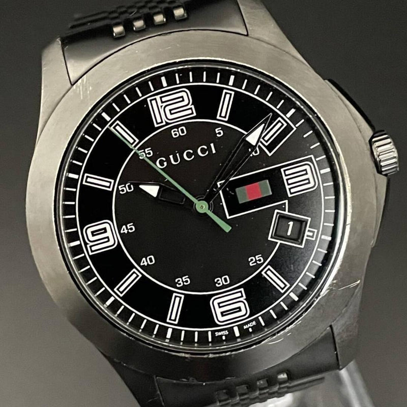 Luxury Gucci G-timeless Quartz 126.2 Mens Wristwatch Japanese Vintage Stainless