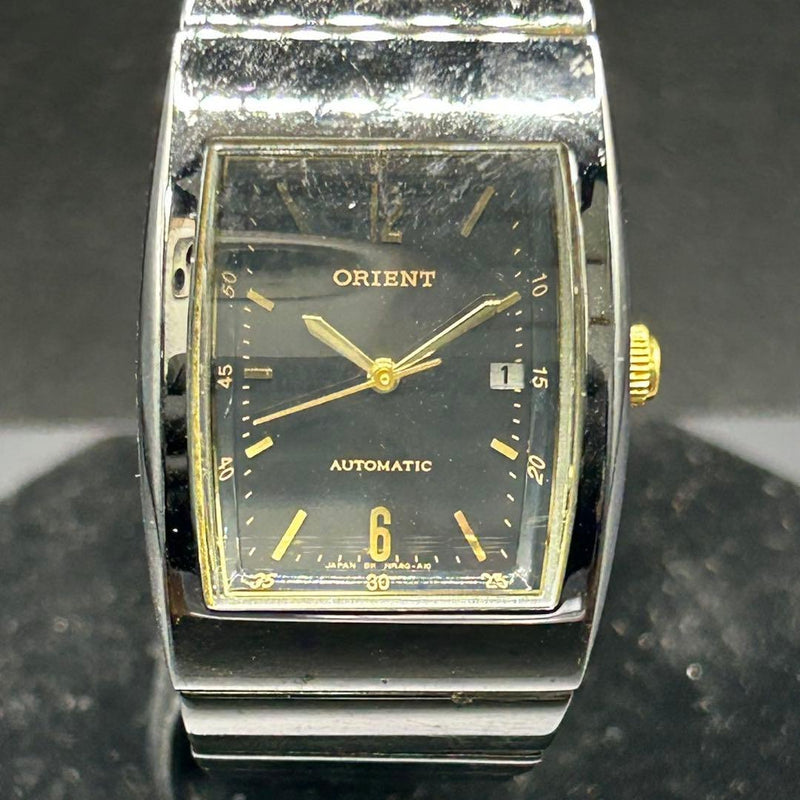 Automatic Mens Ladies Boys Wristwatch Black Dial Japanese Vintage