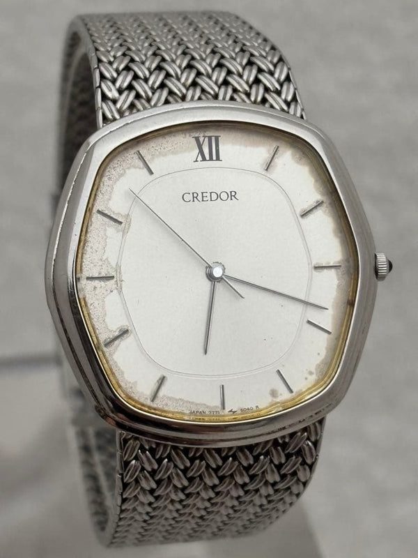 Credor Quartz 7771-5040 Mens Wristwatch Original Band Japanese Vintage