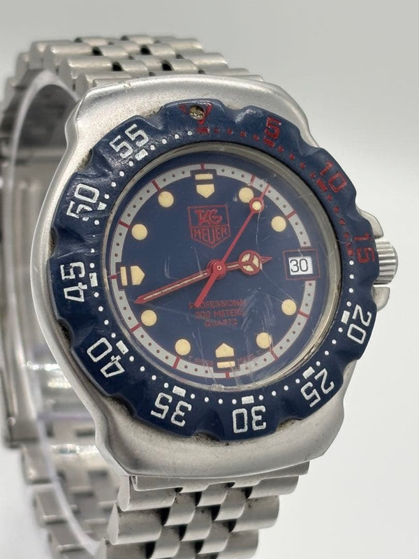 Tag Heuer Formula 1 Wa1210 Quartz Mens Wristwatch Japanese Vintage Stainless