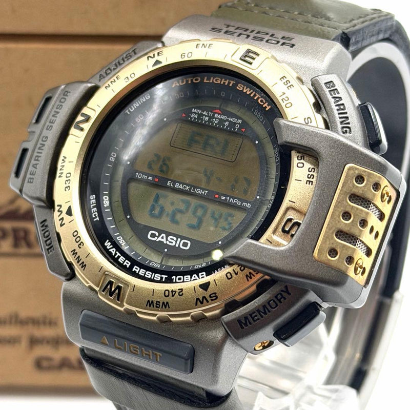 Protrek Prt400 Triple Sensor Digital Watch Japanese Vintage Outdoor