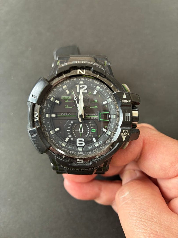 G-shock Sky Cockpit Gw-a1100-1a3jf Mens Wristwatch Japanese Vintage Solar