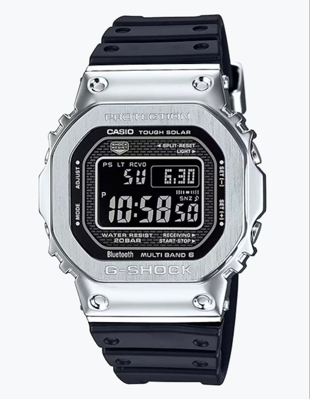 G-shock Gmw-b5000-1jf Full Metal Solar Radio Black Japanese Mens Wristwatch