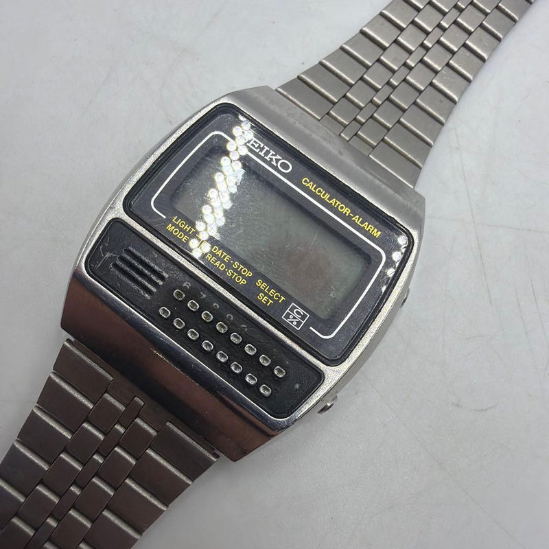 Seiko Checkmate Calculator Alarm C359-5000 Vintage Japanese Digital Watch