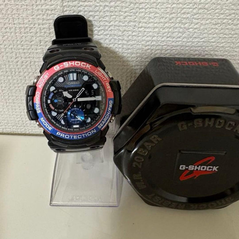 Working G-shock Gn-1000 Black Red Blue Mens Wristwatch Japanese Quartz Vintage