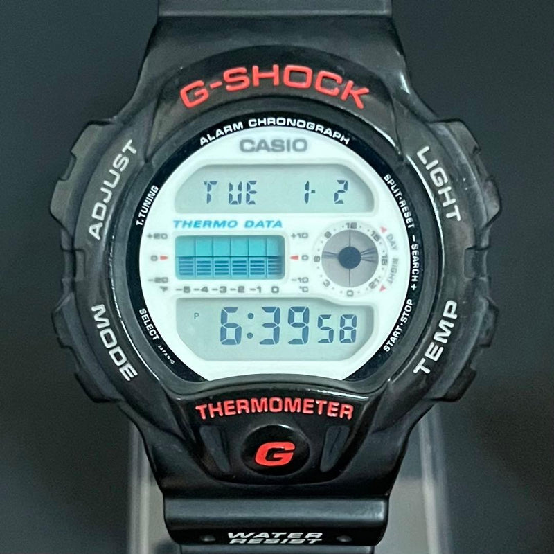 Battery Replaced G-shock Dw-6100 First Generation Thermometer Model Vintage
