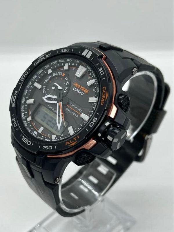 Casio Pro Trek Prw-6000y Tough Solar Radio Wave Watch Japanese Mens Outdoor