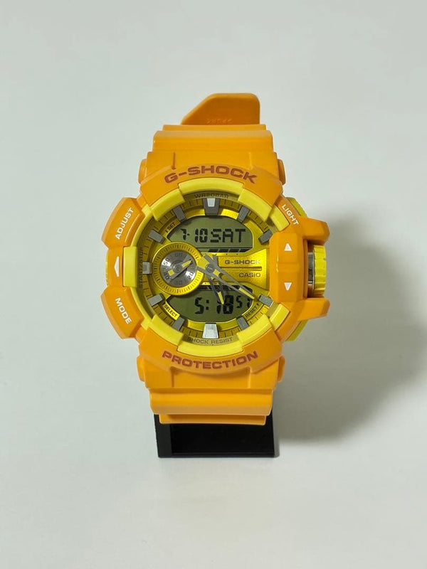G-shock Ga-400a-9ajf Wristwatch Yellow Mens Japanese Quartz Watch Vintage