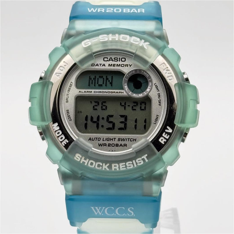 G-shock Dw-9600wc-2t W.c.c.s. Skeleton Blue Mens Wristwatch Japanese Vintage