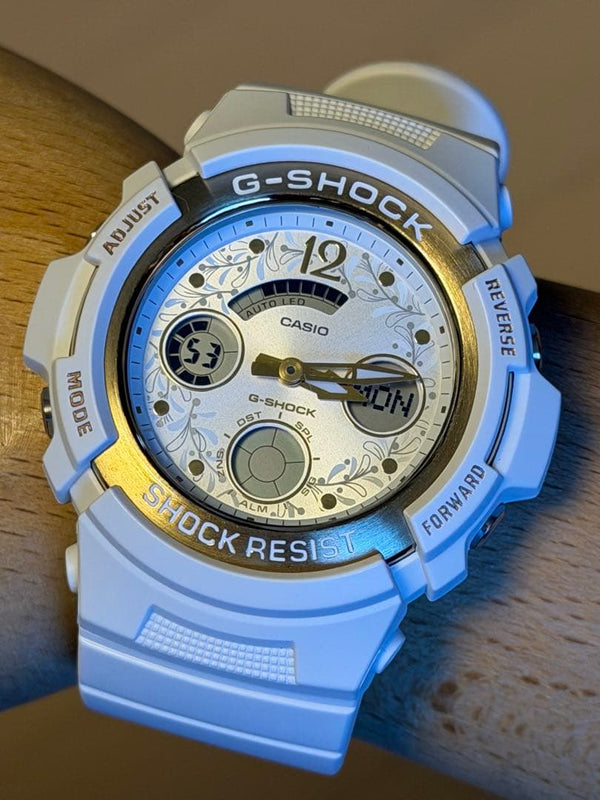G-shock Lovers Collection 2019 Limited White Gold Analog Digital Watch Japanese