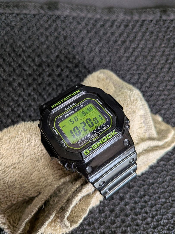 G-shock Gw-m5610b-1jf Digital Watch Solar Atomic Multiband 6 El Backlight
