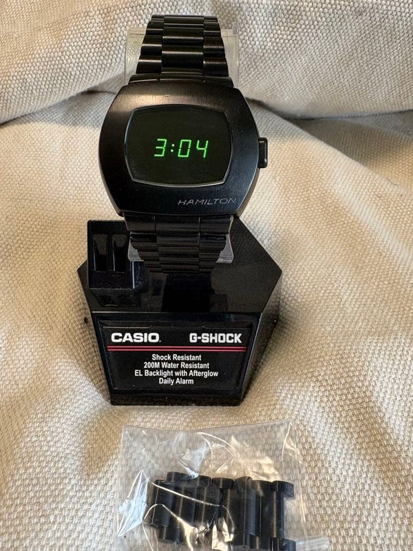 Hamilton Psr Matrix Limited Edition Digital Quartz Watch Stainless Steel Mens