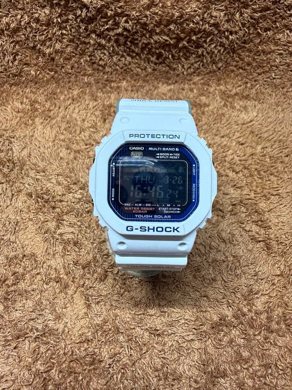 Casio G-shock White Digital Wristwatch Japanese Vintage Mens Quartz Shock