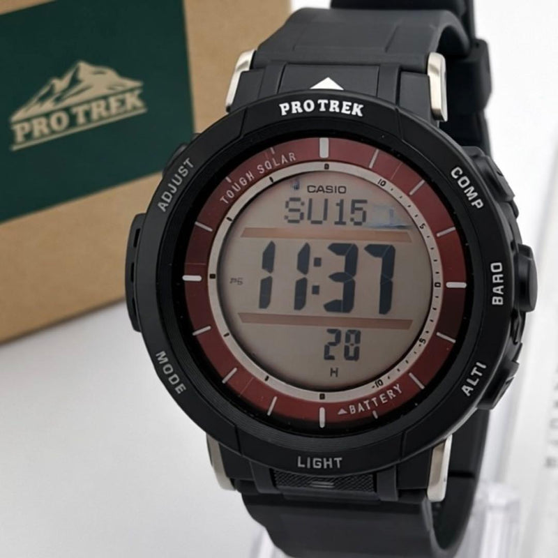 Casio Protrek Prg-30 Tough Solar Digital Wristwatch Japanese Mens Vintage