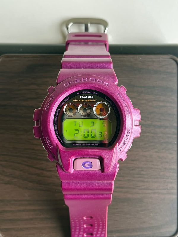 G-shock Dw-6900nb Purple Digital Wristwatch Japanese Mens Vintage Quartz