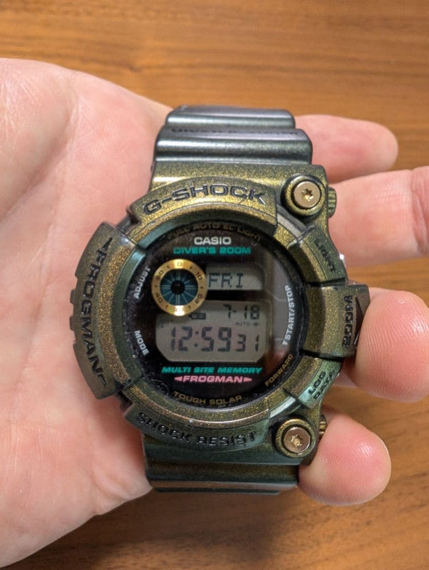 Casio G-shock Gw-200 Frogman Byakko White Tiger Japanese Vintage Digital Dive