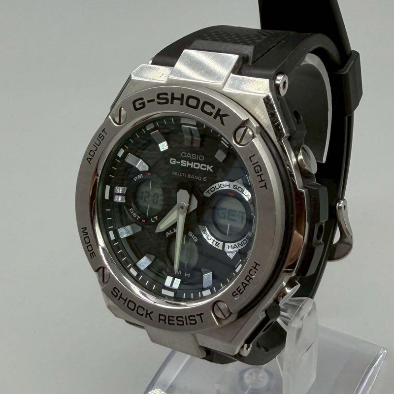 G-shock Gst-w110 Radio Solar Mens Wristwatch Japanese Stainless Steel Vintage