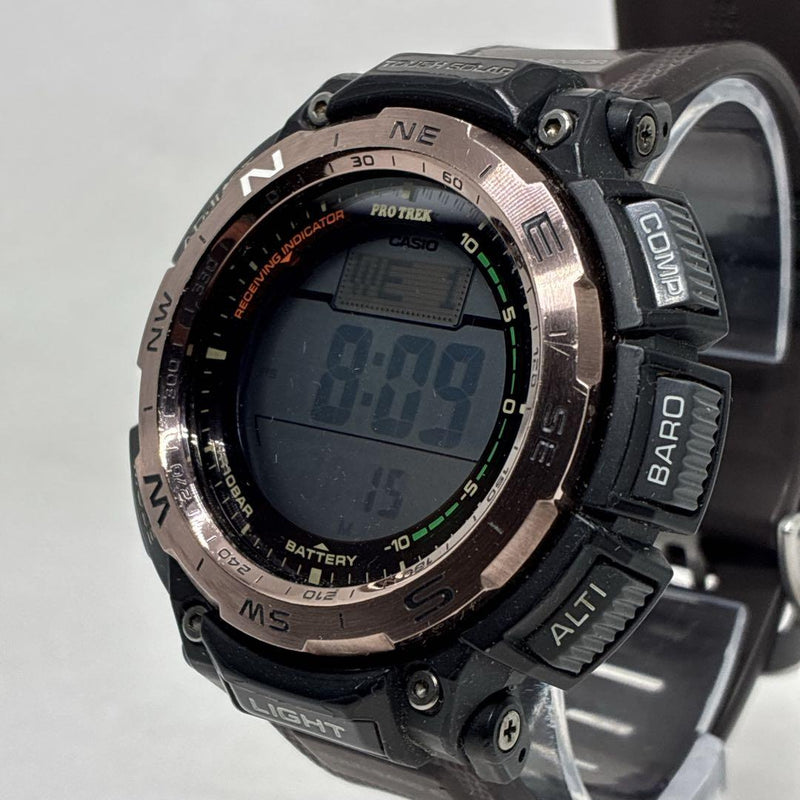 Casio Pro Trek Mens Wristwatch Japanese Outdoor Sports Digital Watch Vintage