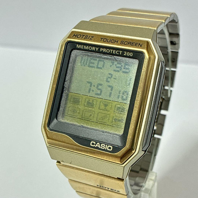 Vdb-2000 Databank Vintage Gold Digital Watch Japanese Retro Collector