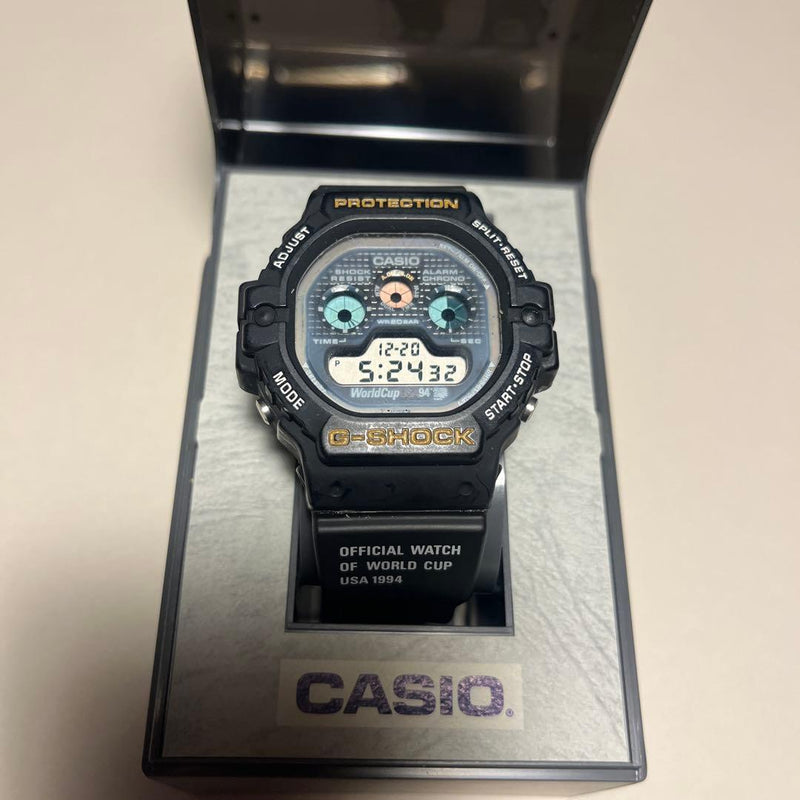 Casio G-shock 1994 World Cup 94 Japanese Vintage Digital Watch Stainless Steel