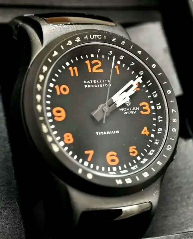 Morgenwerk German Gps Satellite Radio Wave Watch Limited 150pcs Mens Vintage