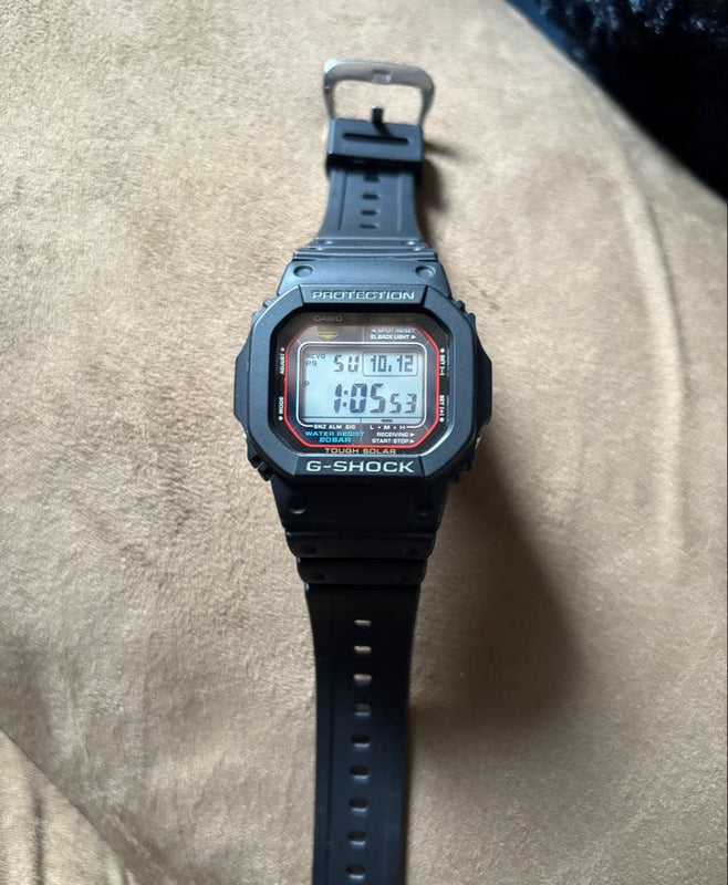 G-shock Digital Wristwatch Black Casio Gw-m5610 Japanese Vintage Solar Atomic