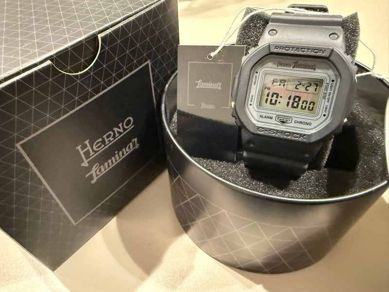 G-shock Dw-5600hern023-1jr Herno Laminar Mens Japanese Wristwatch Black Vintage