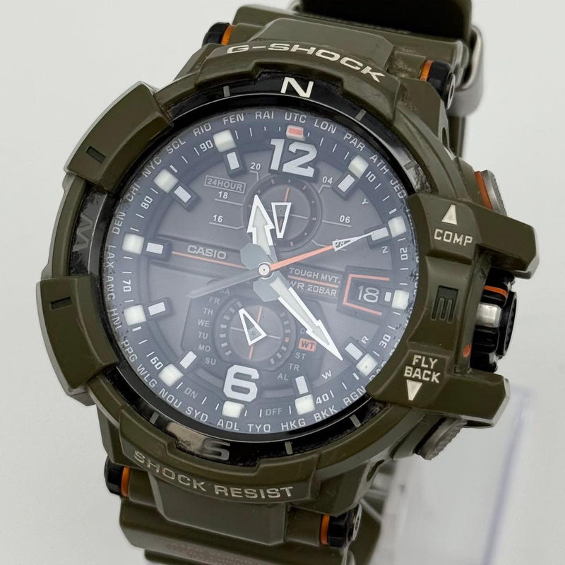 Working Casio G-shock Gravitymaster Gw-a1100kh Mens Wristwatch Japanese Quartz