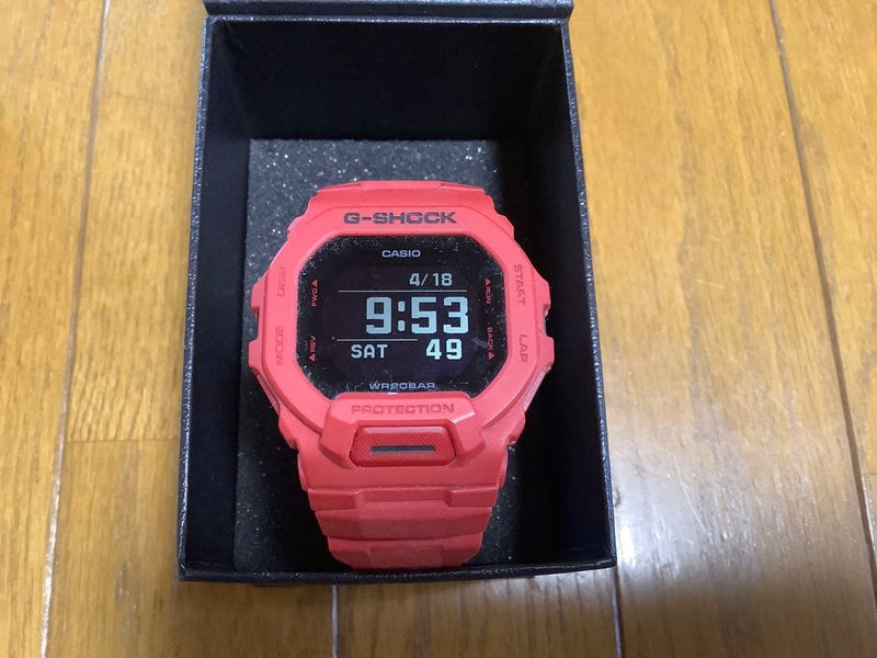 G-shock Gbd 200 Rd Red Digital Sports Watch Japanese Quartz Mens Wristwatch