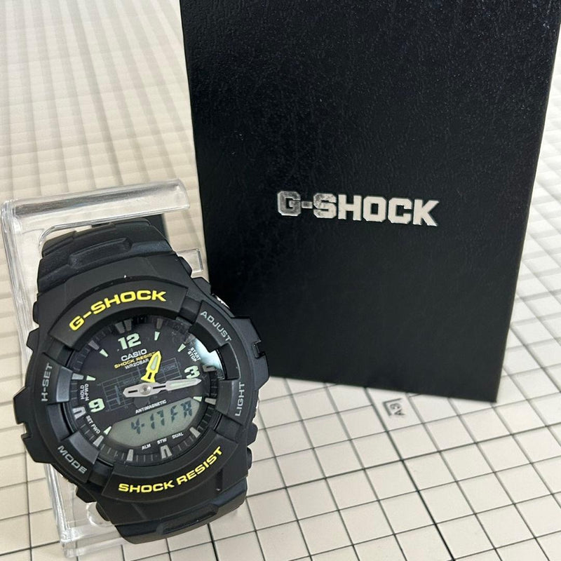 G-shock G-100 Mens Wristwatch Japanese Vintage Quartz Analog Digital Black
