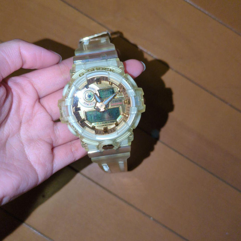 G-shock Dw-5600 Clear Gold Wristwatch Japanese Vintage Digital Quartz Watch