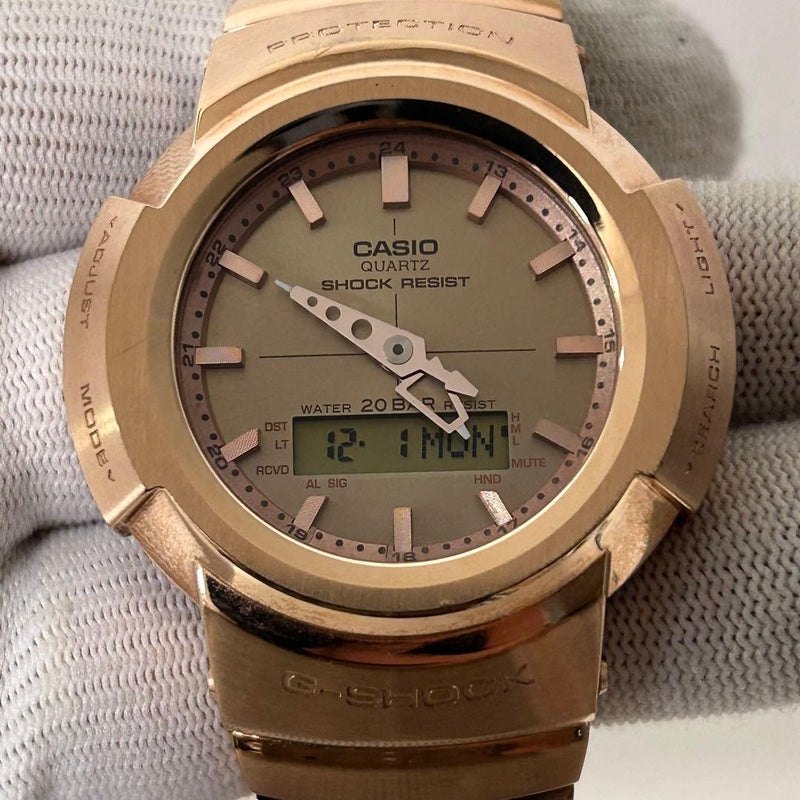 Casio Awm-500gd G-shock Mens Wristwatch Japanese Vintage Digital Analog