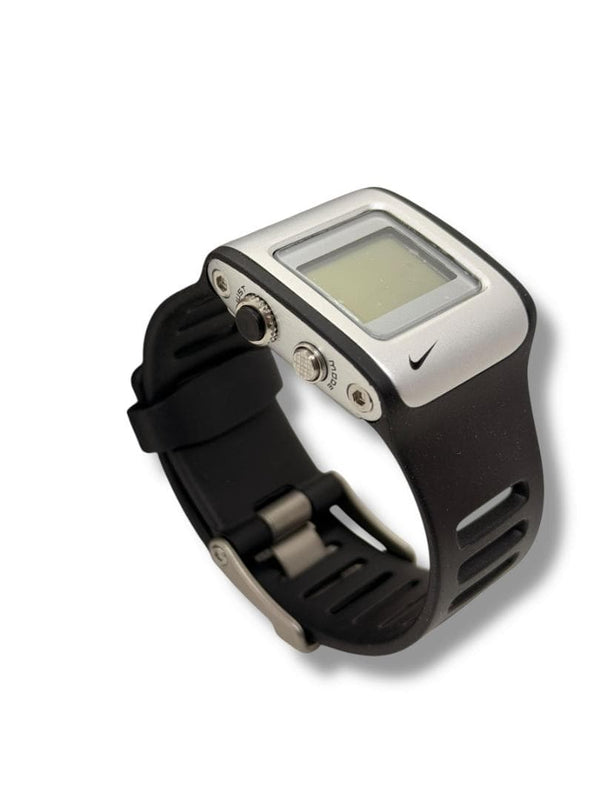 Nike Timing Digital Wristwatch Wc0037 Square Y2k Black Japanese Vintage