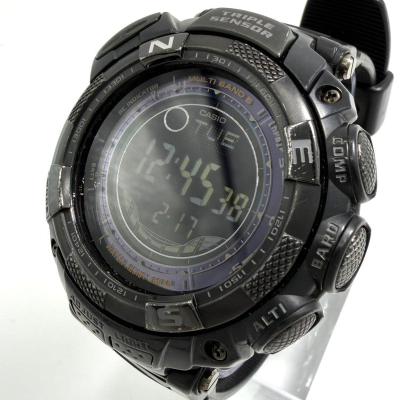 Working Casio Protrek Digital Wristwatch Prg-130y Mens Japanese Vintage Outdoor