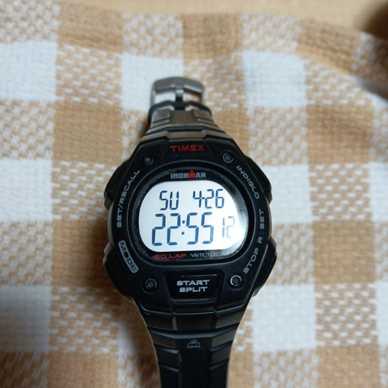 Timex Ironman Digital Wristwatch Japanese Vintage Quartz Sports Watch Mens