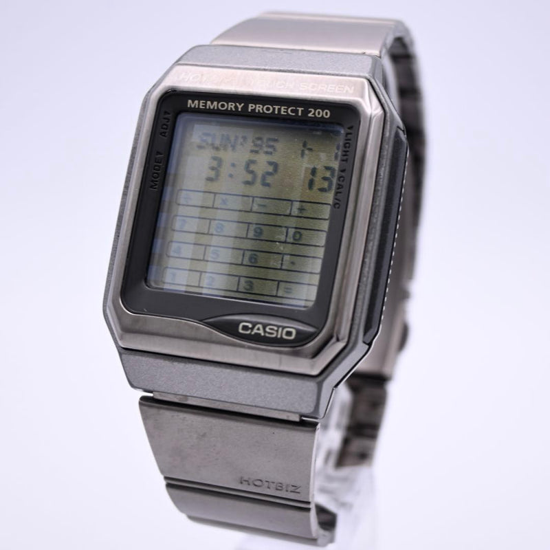 Casio Hotbiz Vdb-3000 Databank Wristwatch Vintage Japanese Digital Watch
