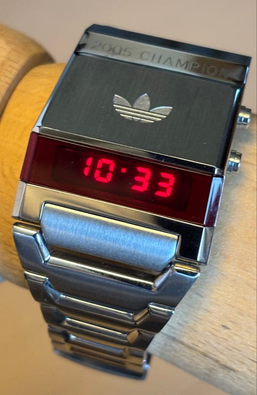 Adidas Watch 60s Trefoil Led Vintage Japanese Digital Wristwatch Timepiece