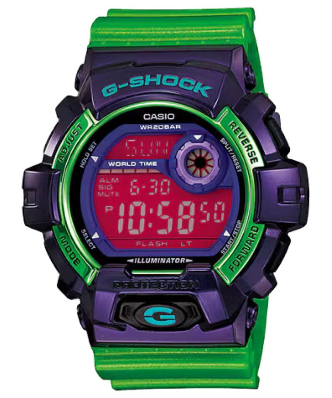 G-shock Crazy Colors G-8900sc-6 Japanese Digital Wristwatch Purple Shock