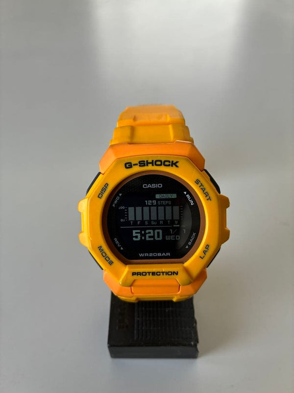 G-shock Gbd-300 Yellow Digital Watch Japanese Sports Fitness Collector