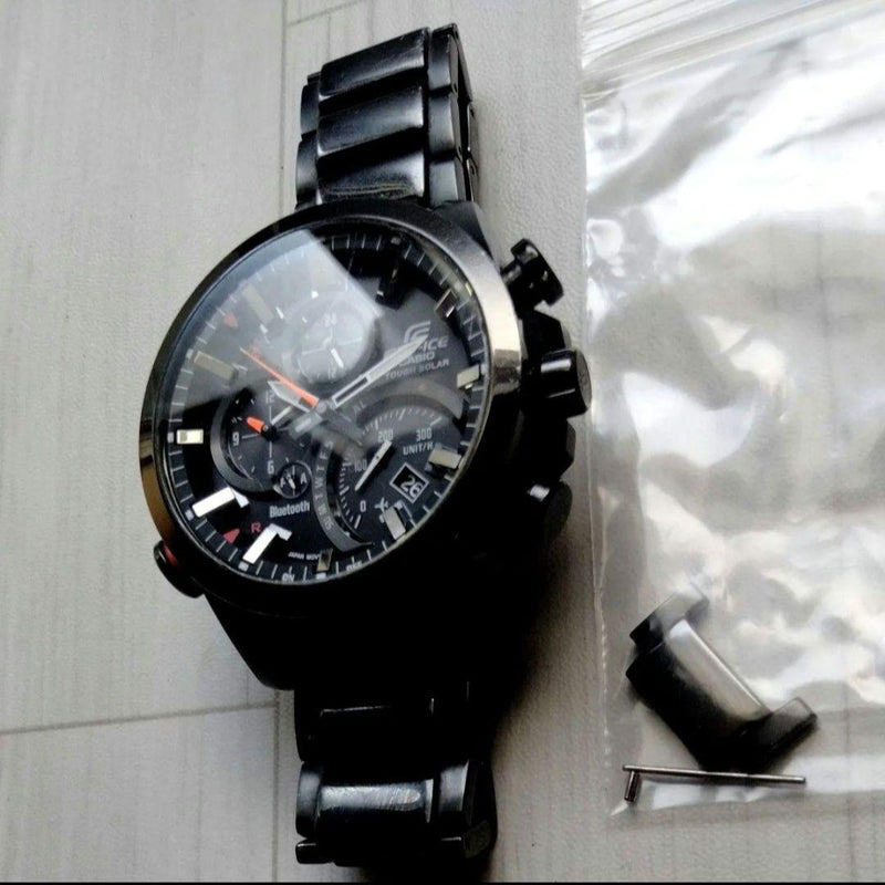 Edifice Eqb-500 Solar Powered Mens Wristwatch Japanese Stainless Steel