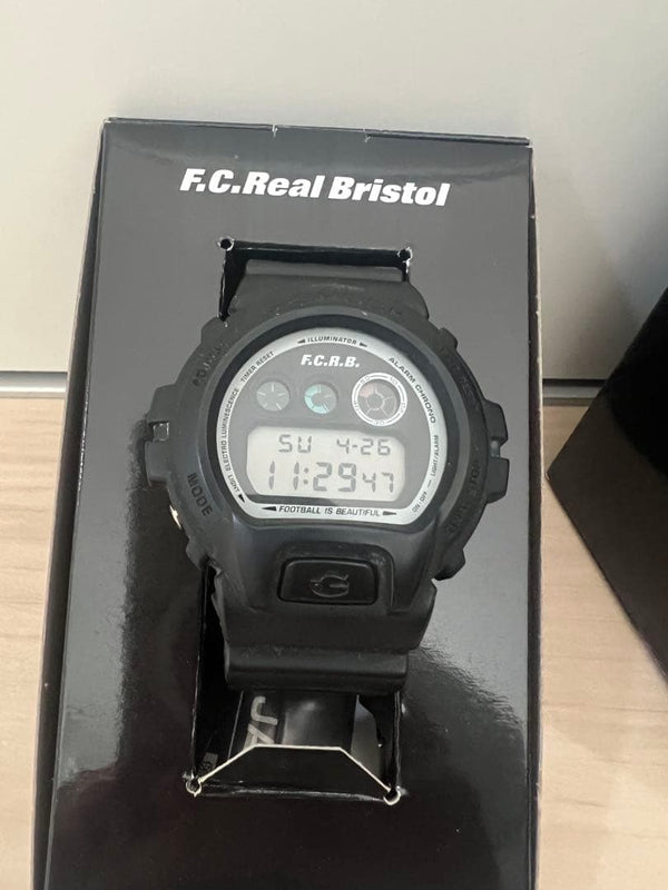 Fcrb X G-shock Watch Black Design Japanese Digital Wristwatch Vintage Mens
