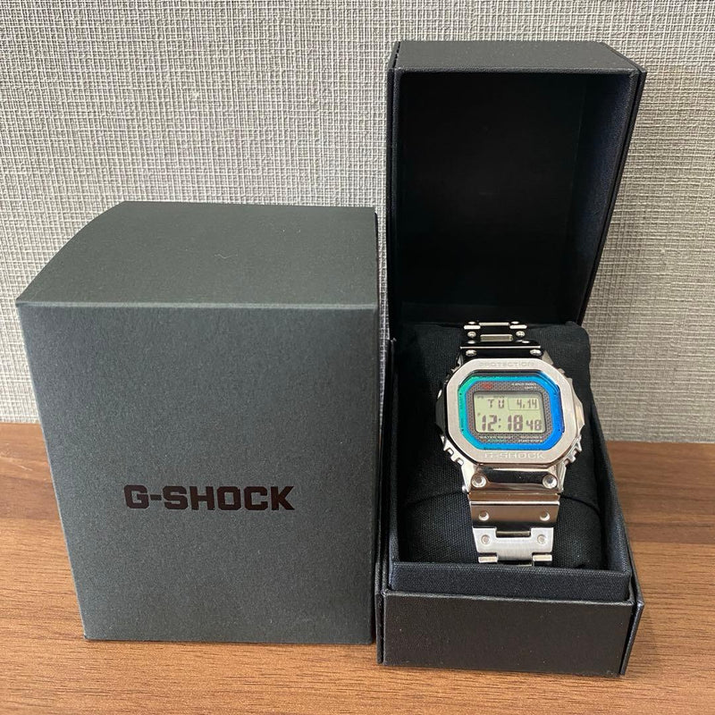 Working G-shock Gmw-b5000 Digital Wristwatch Japanese Mens Solar Bluetooth