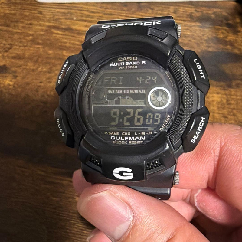 G-shock Gulfman Gw9110bw Digital Wristwatch Japanese Vintage Mens Stainless