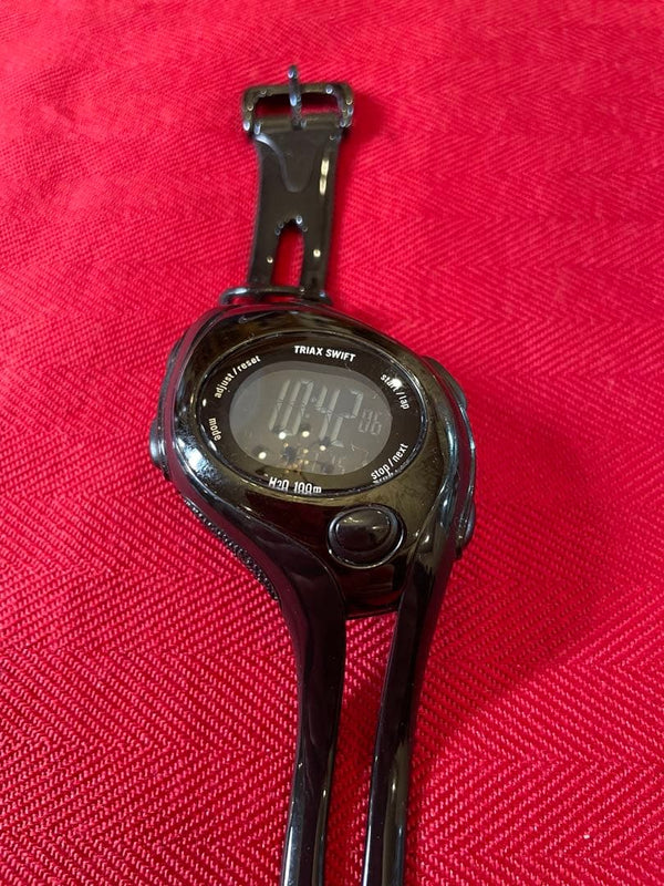 Nike Triax Swift Digital Watch Japanese Vintage Sports Wristwatch Black Silver