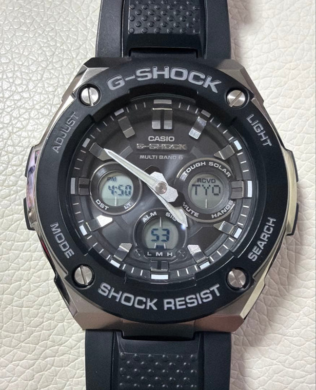 Casio G-shock Gst-w300-1ajf Radio Solar Mens Wristwatch Japanese Vintage