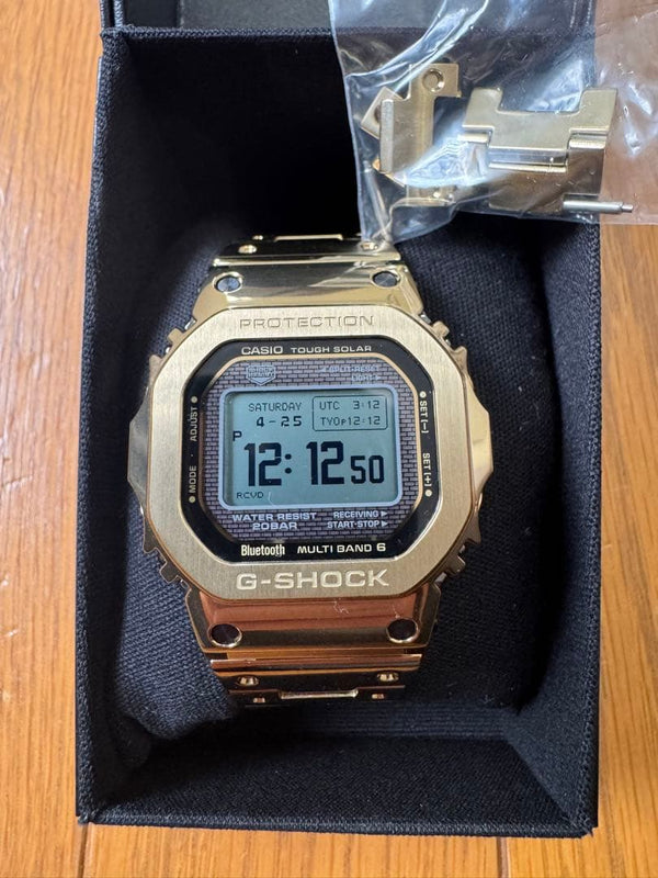G-shock Gmw-bz5000gd-9jf Mens Digital Wristwatch Japanese Gold Tone Stainless